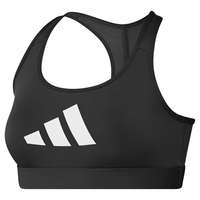 Adidas Powerreact Big Logo Graphic Sports Bra Musta XS Nainen