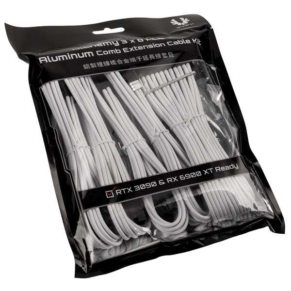 Alchemy Aluminium Comb Extension Cable Kit Black - BitFenix Shop