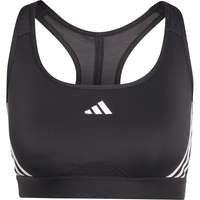 Adidas Powerreact 3 Stripes Medium Impact Sports Bra Musta L / AB Nainen