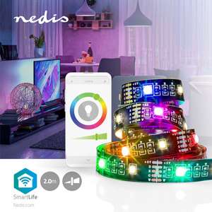 Nedis SmartLife -LED-valonauha, lämmin valkoinen + RGB, bluetooth, 2 m,  find the best deal on Starcart