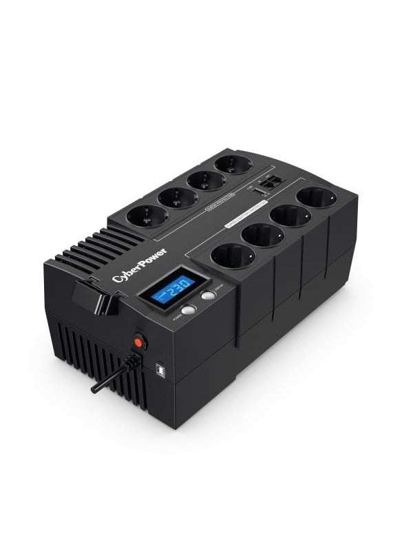 CyberpowerBricLineInteractive1000va/600w8xschukoUpsMustaOneSize/EUPlug