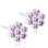 Violetti kristalli 5 mm