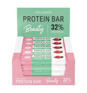 Kollageeni Protein Bar - Vadelma 24 x 30 g proteiinipatukka, find the best  deal on Starcart