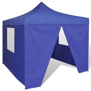 Pop-up teltta kokoontaitettava seinillä 3x3m sininen, katso halvin hinta  Starcartista – Starcart