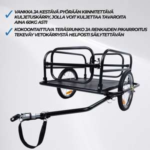 Polkupyörän tavarankuljetuskärry Trekker 60kg, find the best deal on  Starcart