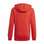 Adidas Boys Essentials Hoodie med stor logotyp Vivid Red / White