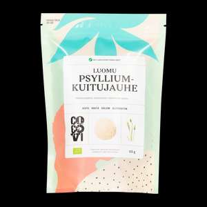 Cocovi 115 g luomu psyllium kuitujauhe, find the best deal on Starcart