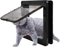 Large Cat Flap 4-way Locking Magnetic Latch Cat Dog Flap Cat Doors For Interior & Exterior Doors/wall 11"x 9.8"