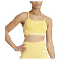 Adidas Aeroreact 3 Stripes Low Impact Sports Bra Keltainen L / AB Nainen