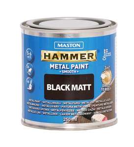 Maston Hammer metallimaali 250ml matta musta, find the best deal on Starcart